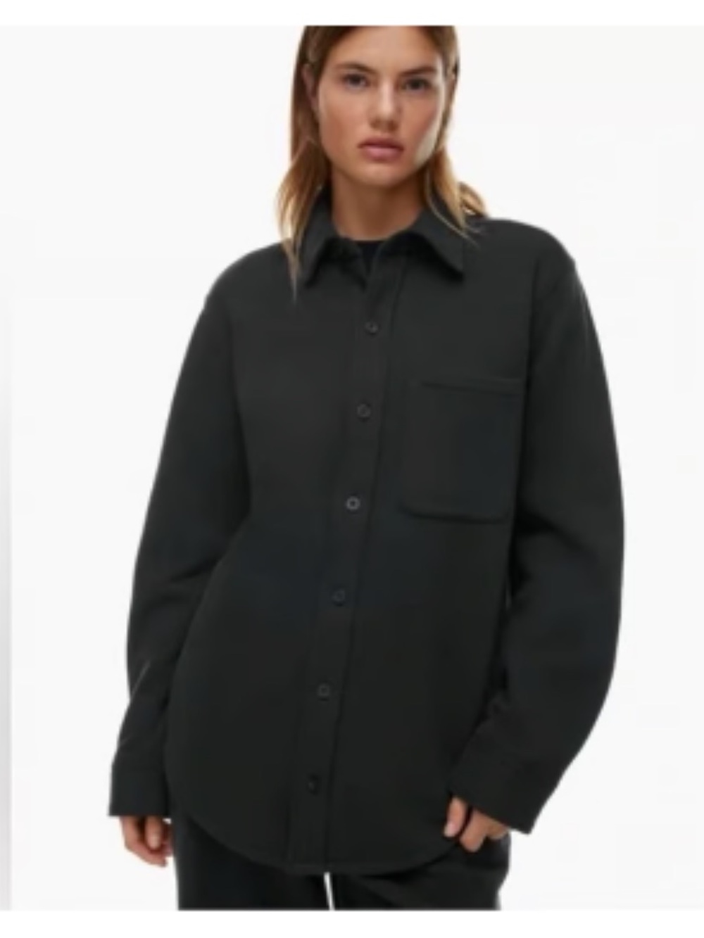 TNA Cozy Fleece Boyfriend Shirt